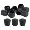 thumbnail image 1 of Uxcell 8Pcs Chair Leg Tips Caps, 13/16" Non-Slip Feet End Caps Cover, Arc Chair Leg Floor Protectors, Black, 1 of 7