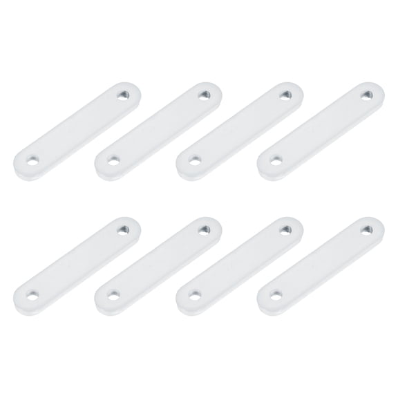 Uxcell 8Pcs Curtain Weights, 17 x 79 x 6mm 50g Iron Drapery Weights for Curtains Bottom Tablecloth Flags, Window Curtain Pendant for Living Room, Home, Office, Hotel, White