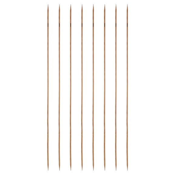 Uxcell 8Pcs Double Pointed Knitting Needles Size US 4 (3.5mm) 16" Long Carbonized Bamboo Straight Knitting Needles for Beginners Handmade Creative DIY Craft Yarn Projects