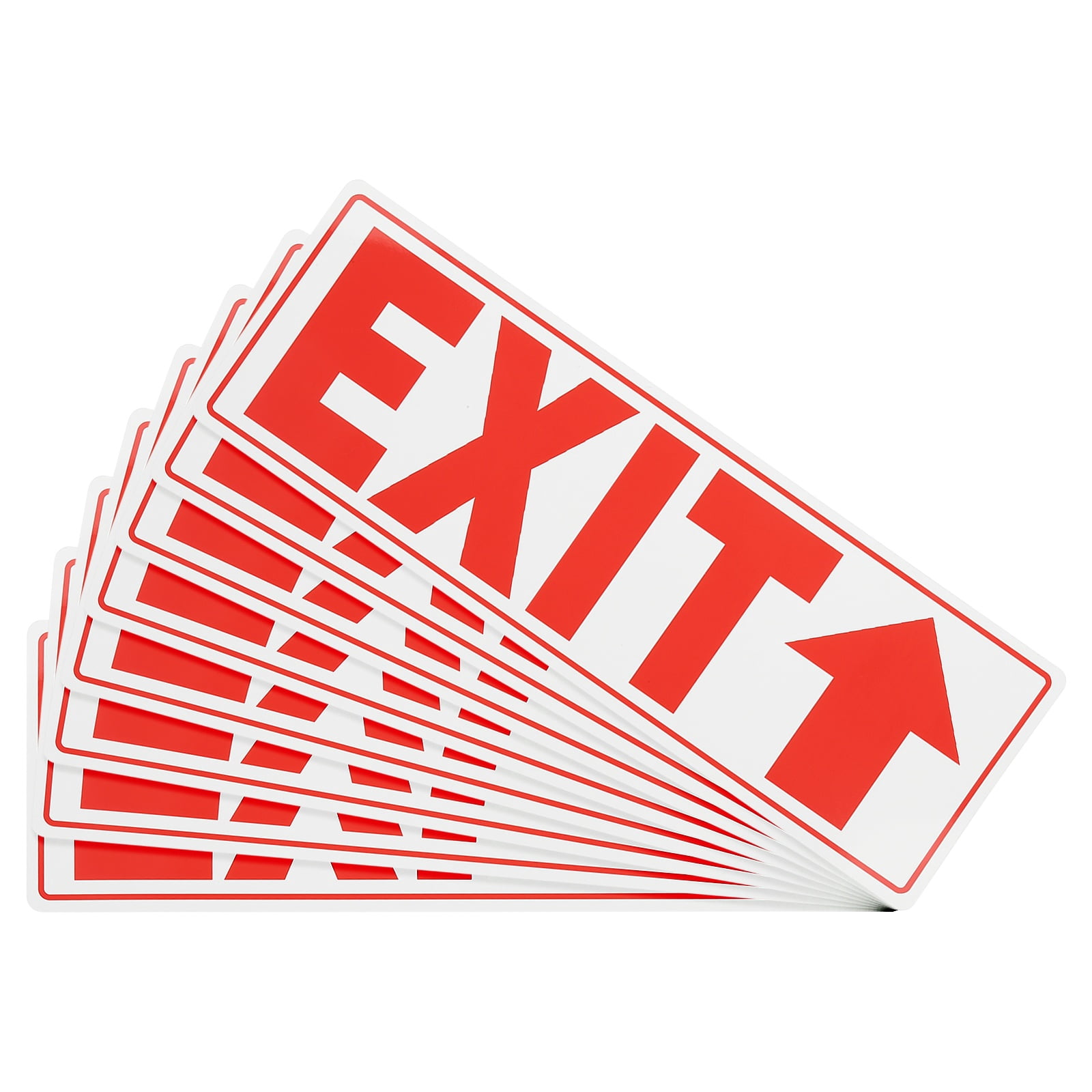 Uxcell 8Pcs Exit Signs with Up Arrow Signs Stickers,11.8x3.93 Inch ...
