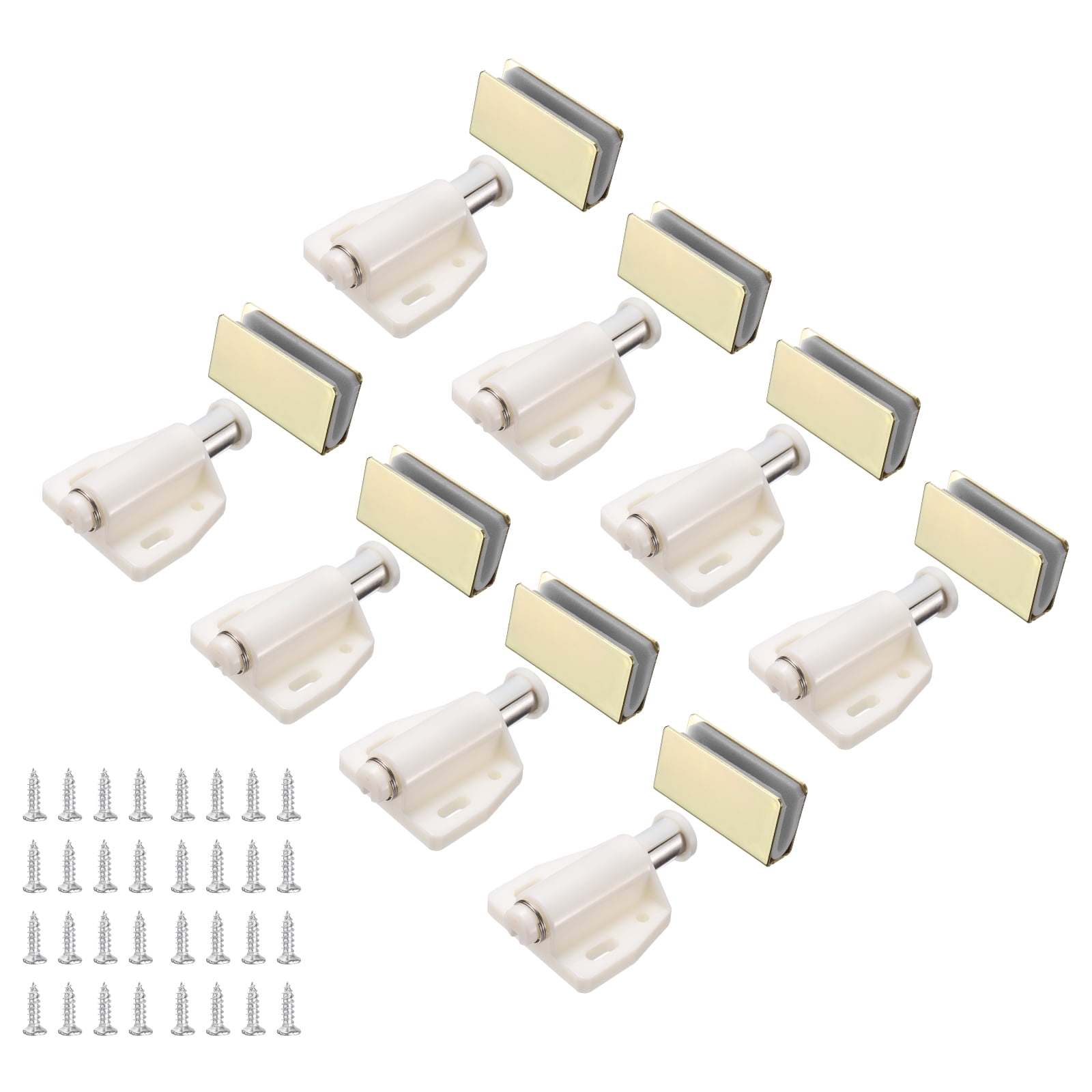 Uxcell 8Pcs Magnetic Touch Push Open Latch, Glass Door Catch Latch ...