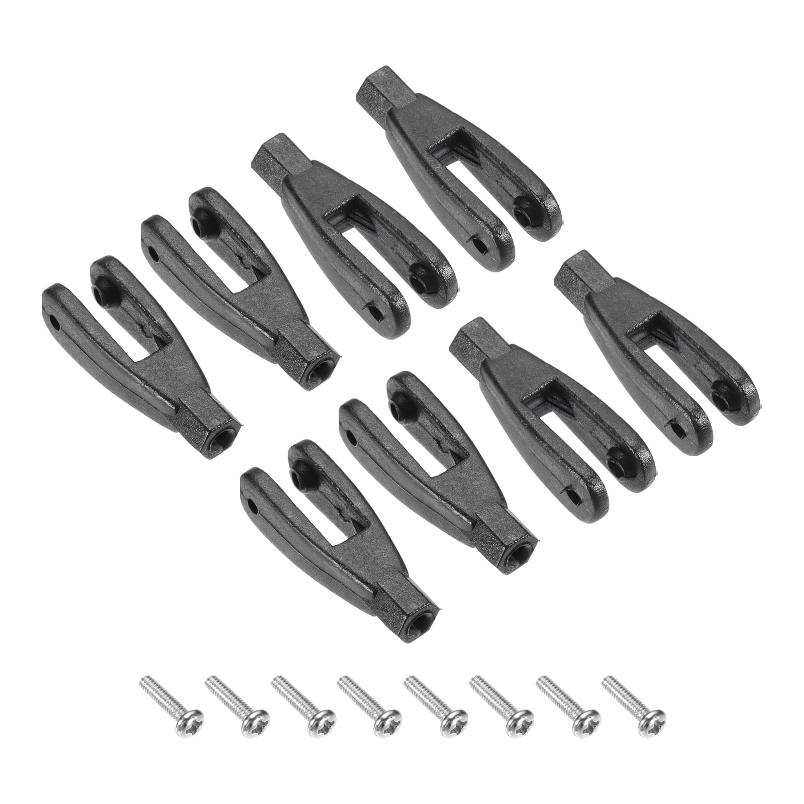 Uxcell 8Pcs Nylon Clevis M2 Thread Linkage 2mm End for RC Airplane Car ...