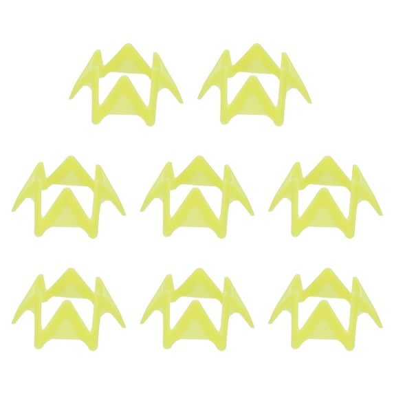 Uxcell 8Pcs Plastic Golf Tees, 0.8" Golf Simulator Tee Golf Practice Tee, Yellow