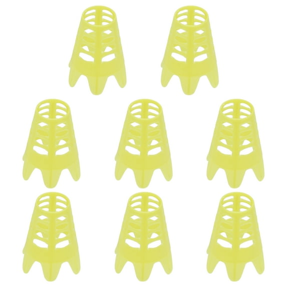 Uxcell 8Pcs Plastic Golf Tees, 1.8" Golf Simulator Tee Golf Practice Tee, Yellow