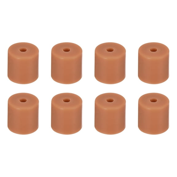 Uxcell 8Pcs Silicone Bed Mounts 3D Printer Heat Bed Silicone Leveling Column Silicone Buffer 16mm for 3D Brown