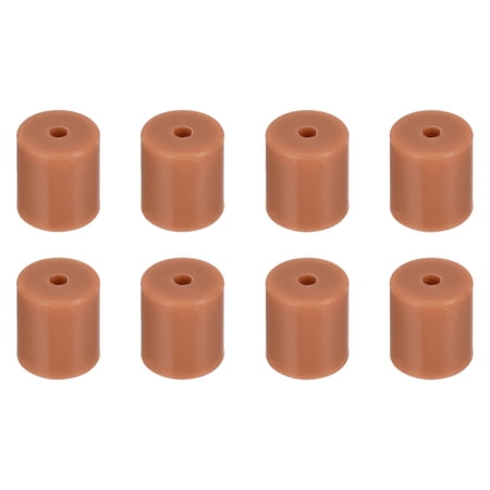 Uxcell 8Pcs Silicone Bed Mounts 3D Printer Heat Bed Silicone Leveling Column Silicone Buffer 18mm for 3D Brown
