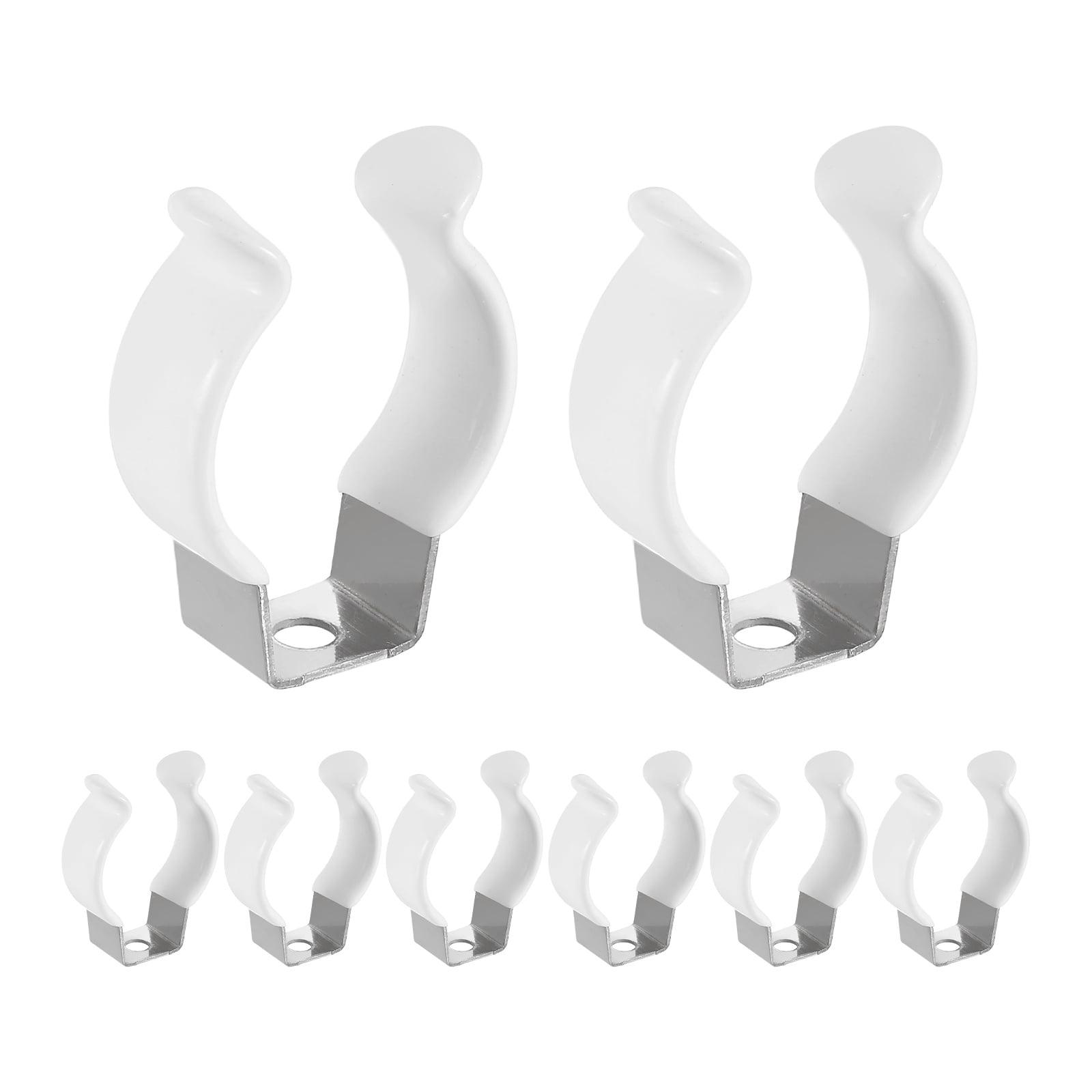 Uxcell 8Pcs T8 U Clips Holder Bracket, 304 Stainless Steel LED ...