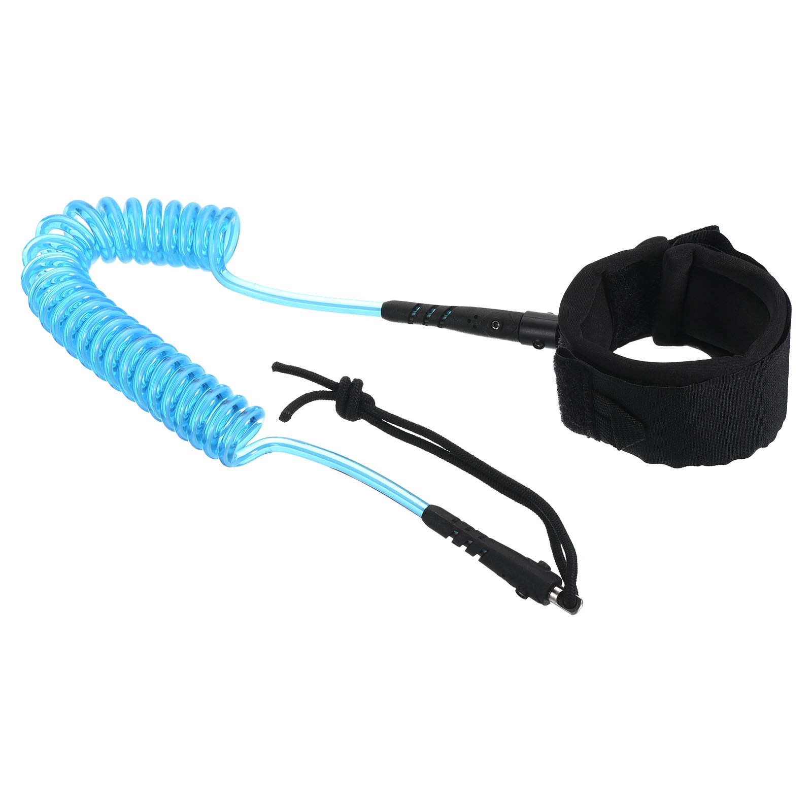 Uxcell 8ft x 7.2mm Surfboard Leash Coiled Leashes with Plug Wrist ...