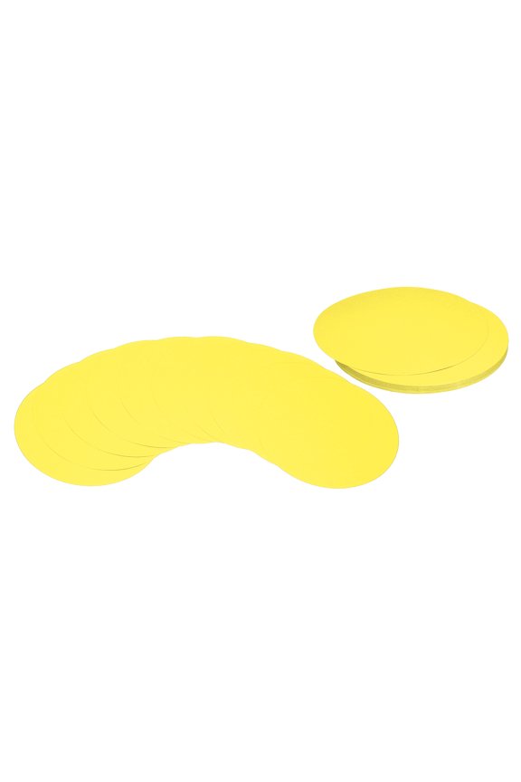8inch Circle Card Stock, 36Pcs Round Shape Cutouts Paper, Yellow