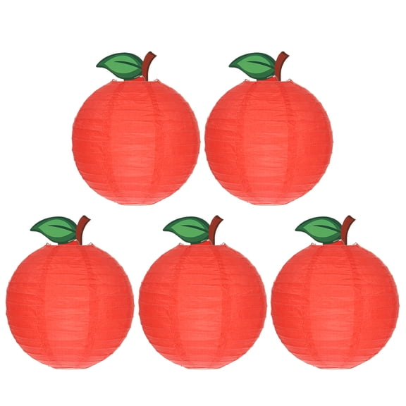 Uxcell 8inch Paper Lanterns, 10Pcs Red Hanging Decorative Lantern Round Ball Design