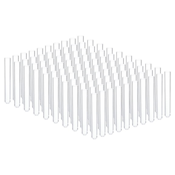 Uxcell 8ml Plastic Test Tubes, 100Pcs 100x13mm Tubes Lab Use, Clear