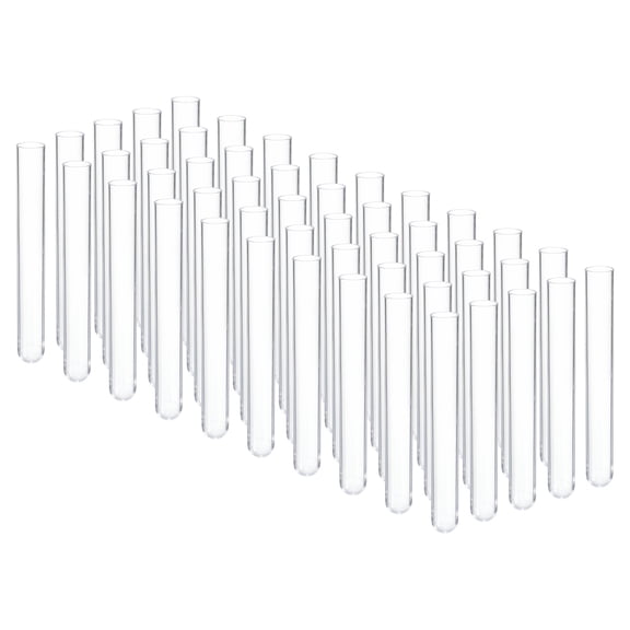 Uxcell 8ml Plastic Test Tubes, 50Pcs 100x13mm Tubes Lab Use, Clear