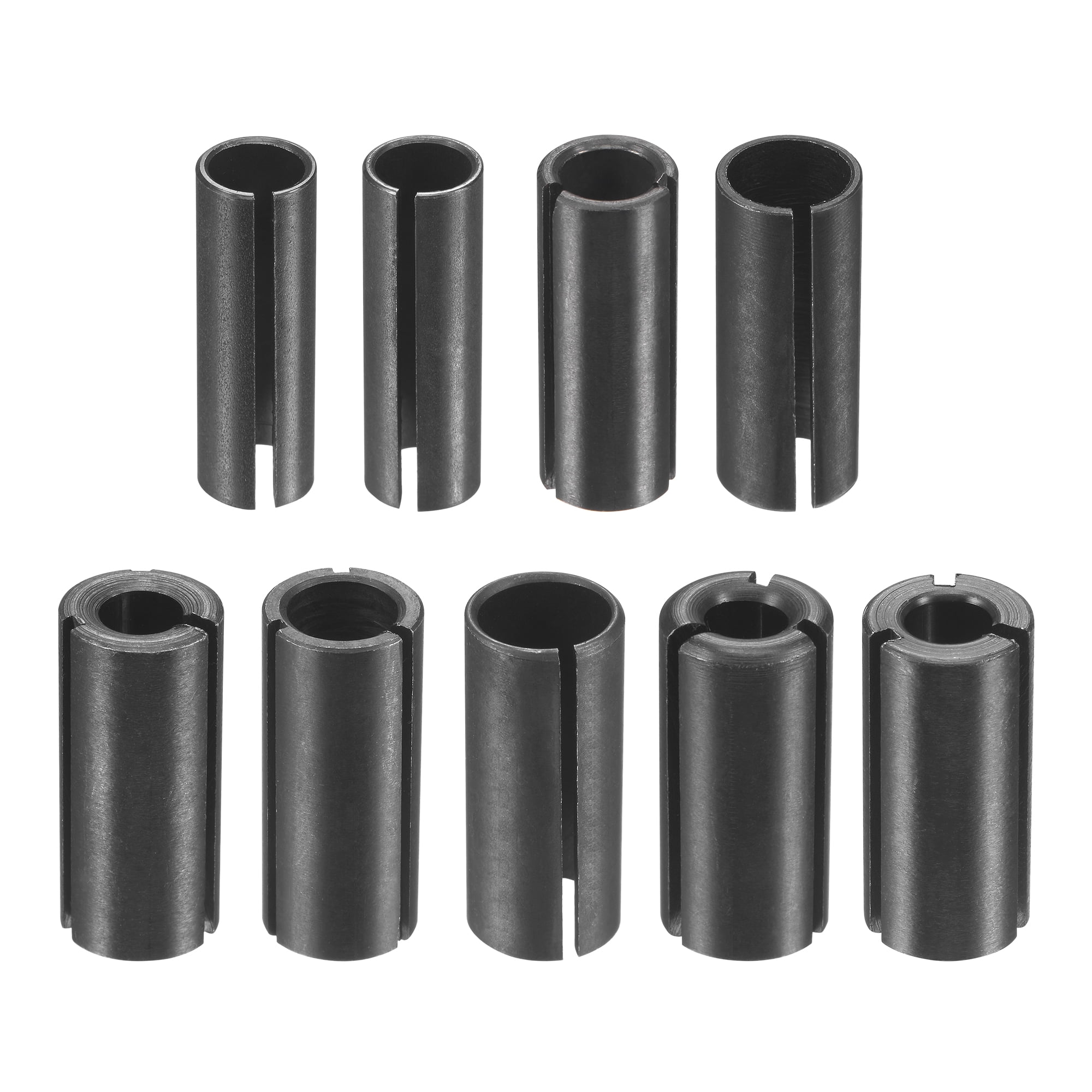 Uxcell 8mm-12.7mm to 6mm-10mm Router Collet Driver Adapter Set Black ...