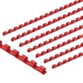 thumbnail image 1 of Uxcell 8mm (5/16") Plastic Binding Combs, 200 Pcs 21 Rings Comb Binding Spines 40 Sheet Capacity Letter Size for Binding Paper Sheets, Red, 1 of 6