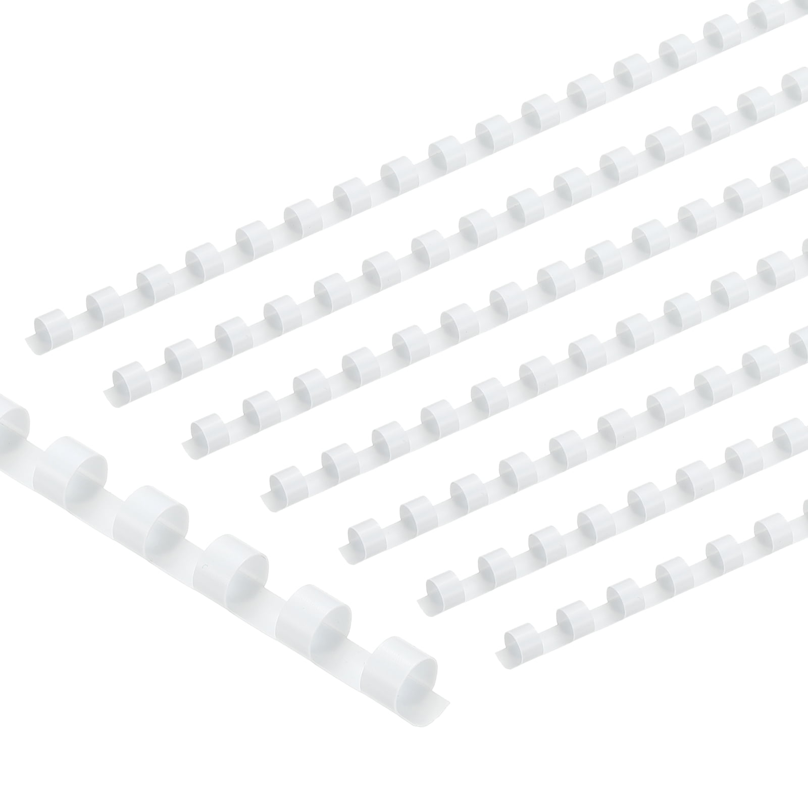 Uxcell 8mm (5/16") Plastic Binding Combs, 200 Pcs 21 Rings Comb Binding Spines 40 Sheet Capacity Letter Size for Binding Paper Sheets, White Uxcell 8mm (5/16") Plastic Binding Combs, 200 Pcs 21 Rings Comb Binding Spines 40 Sheet Capacity Letter Size for Binding Paper Sheets, White