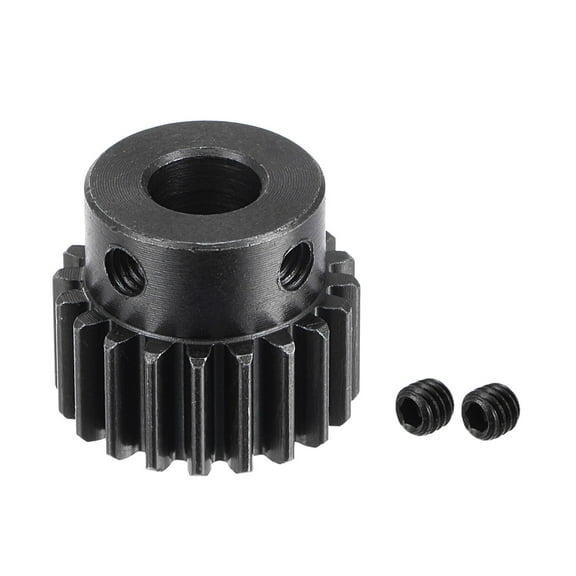 Uxcell 8mm Aperture 20T Mod 1 45# Steel Spur Diff Differential Motor Pinion Gear