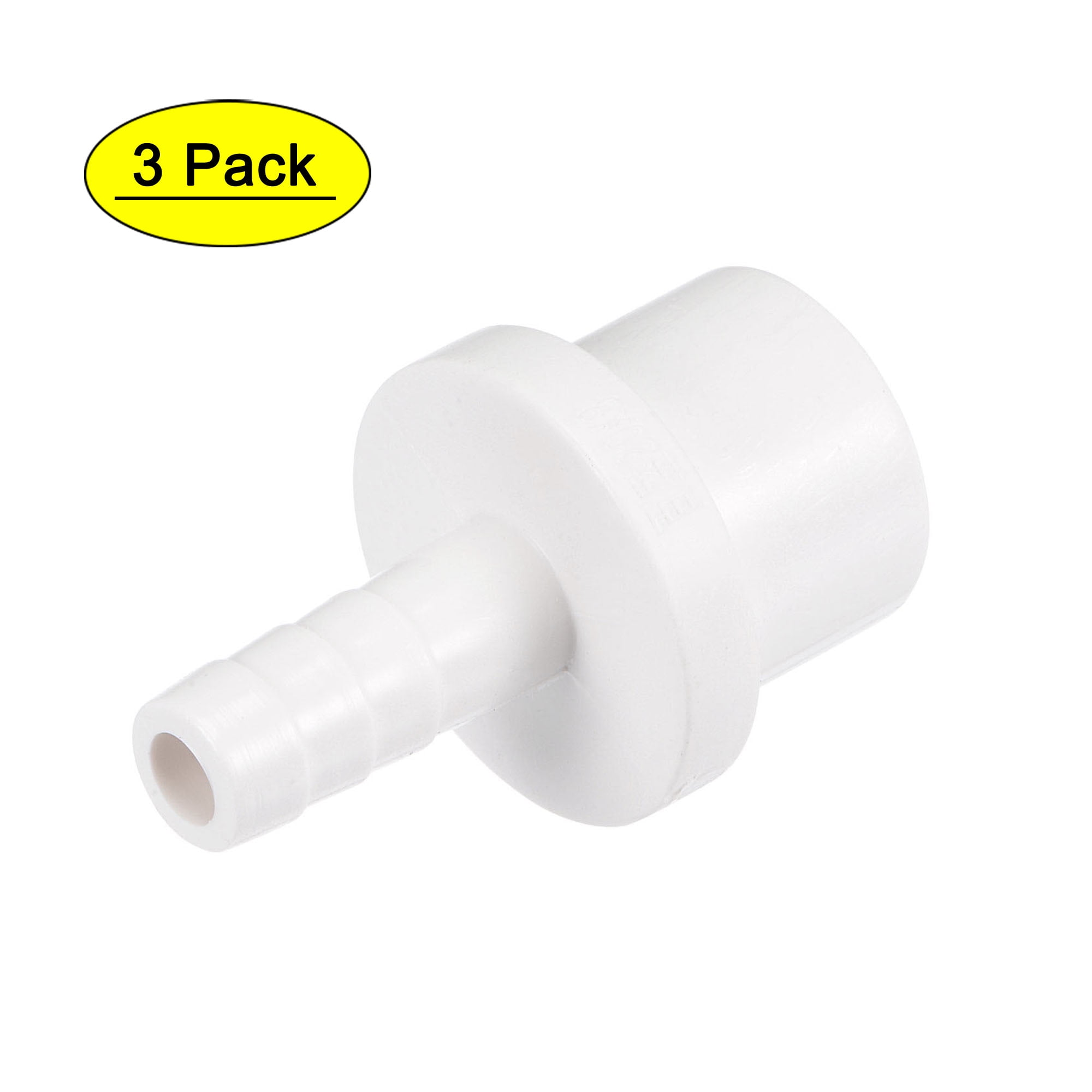 Raccord Droit PVC Pour Tuyau - Entrée Barbelée 12mm, Sortie Spigot 20mm OD, Couleur Noir