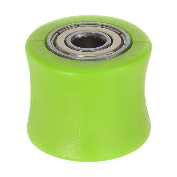 Uxcell 8mm Chain Roller Pulley Tensioner Wheel Guide Concave Type for Bike Atv Go-kart Green