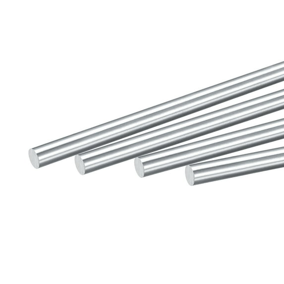 Uxcell 8mm Diameter 100mm Length Carbon Steel Rod Hard Shaft Solid Round Rod 4pack