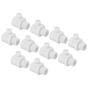Uxcell 8mm Flex Cord Grip, Wire Lock Toggle Stopper Rope Cable Stop Fastener Gland with Strain Screws White 10 Pack