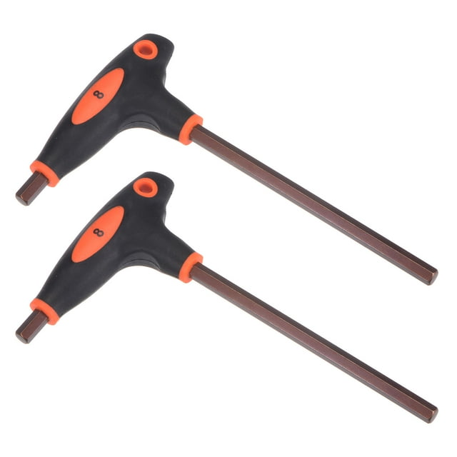 Uxcell 8mm Hex T-Handle Dual End Wrench Spanner, Metric S2 Steel 2 Pack