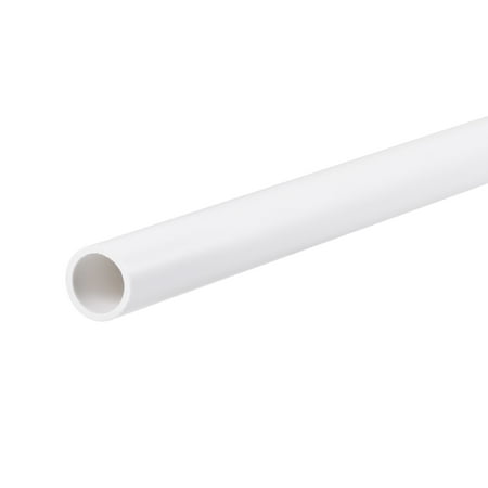 Uxcell 8mm ID 10mm OD 500mm White Pipe Round Rigid Plastic Tube for Water Pipe