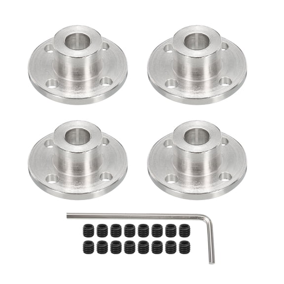 Uxcell 8mm Inner Dia H13 x D16 Rigid Flange Coupling Motor Guide Shaft Coupler Motor Connector DIY Parts