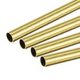 thumbnail image 1 of Uxcell 8mm OD 0.5mm Wall Thickness 300mm Length Brass Round Tube 4 Pack, 1 of 5