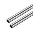 thumbnail image 1 of Uxcell 8mm OD 0.6mm Wall Thick 250mm Length 304 Stainless Steel Tube 2 Pcs, 1 of 5