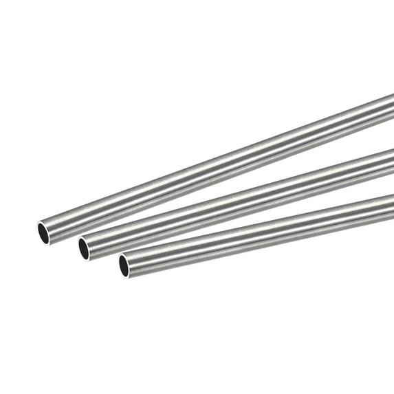 Uxcell 8mm OD 0.8mm Wall Thickness 250mm Length 304 Stainless Steel Tube 3 Pack
