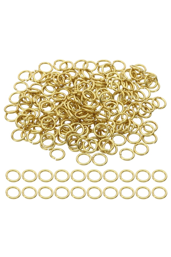 8mm Open Jump Rings, 200Pcs Solid Copper Round Ring Charm Loops Connectors, Copper