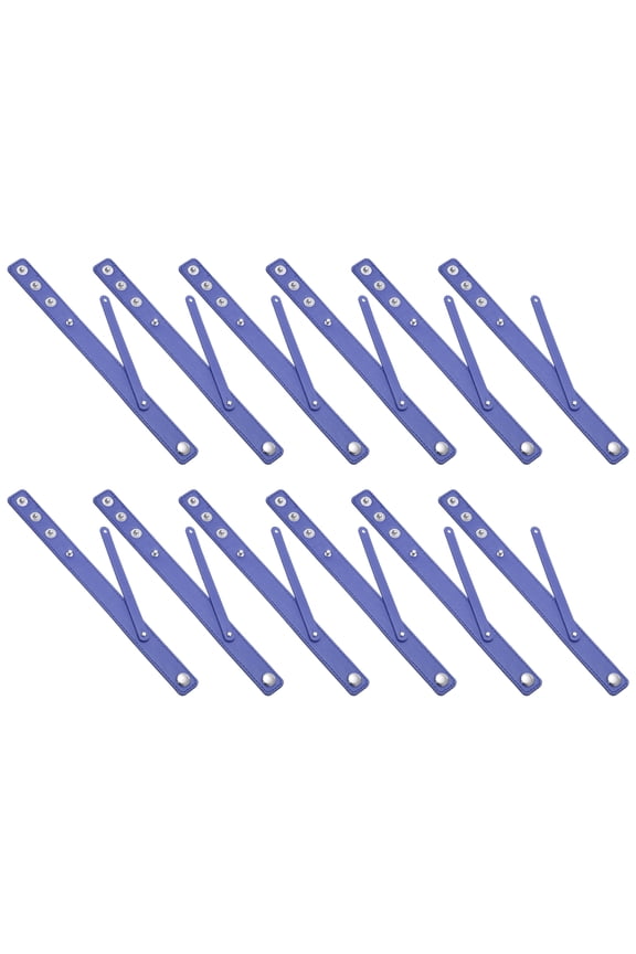 8mm PU Bracelet Straps Slide Wristbands, 12 Pcs Adjustable Blank, Sapphire