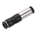 thumbnail image 1 of Uxcell 8mm Push Quick Connect Inline Air Tube Fitting Check Valve Black, 1 of 5