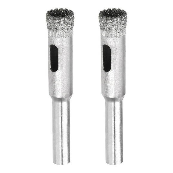 Uxcell 8mm Serrated Hollow Core Diamond Drill Bits Hole Saw for Glass Ceramic Tile Stone 2 Pack