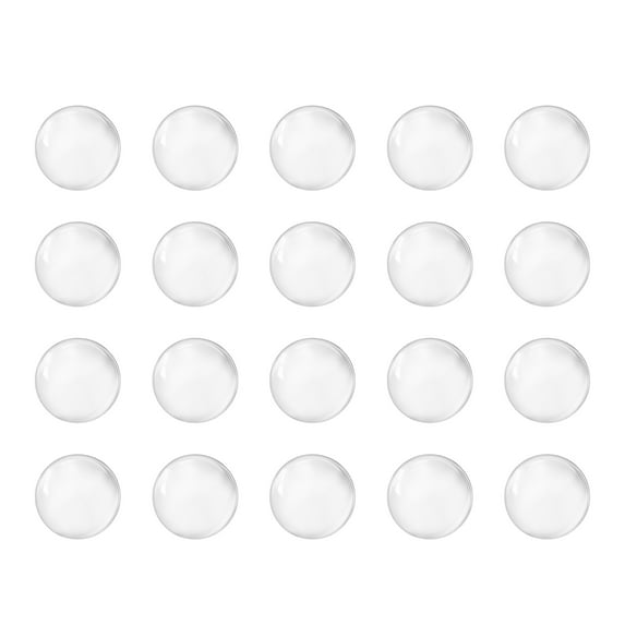 Uxcell 8mm Solid Round Clear Glass Ball Boiling Stones Soda Lime Glass Beads 100 Pack