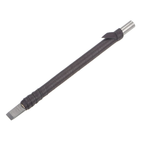 Uxcell 8mm Tungsten Carbide Flat Tip Leather Cloth Handle Wood Carving Chisels