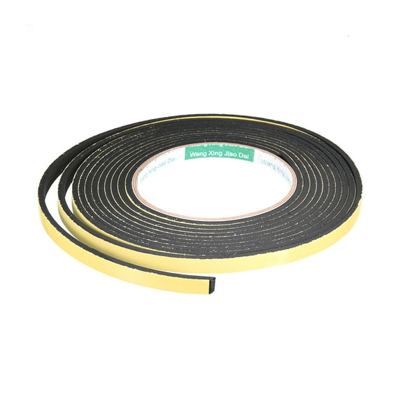 Uxcell 8mm Wide 3mm Thick 4m Long Weather Strip Foam Seal Tape