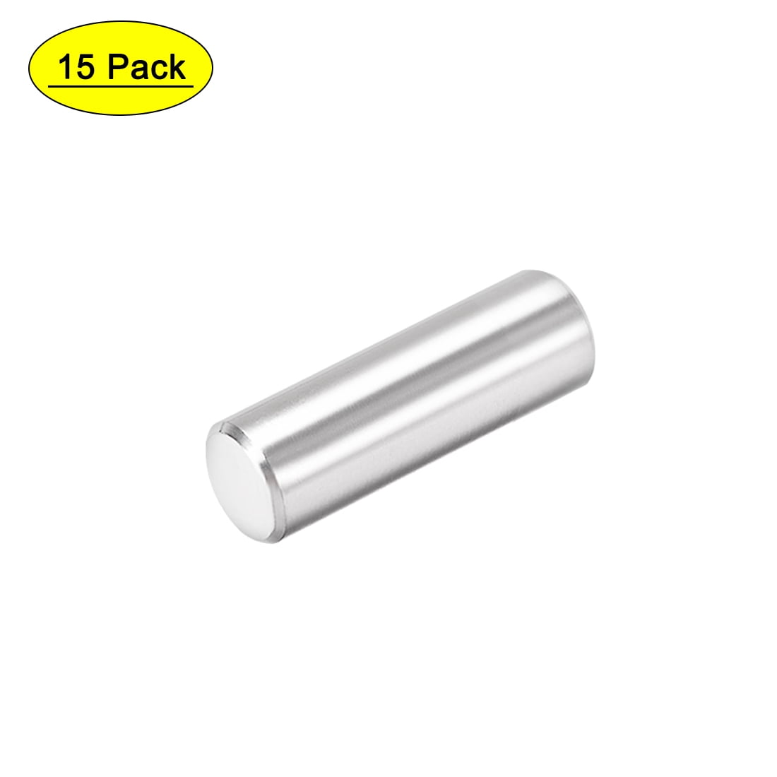 Uxcell 8mm X 25mm 304 Stainless Steel Dowel Pin 15 Pack - Walmart.com