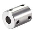 thumbnail image 1 of Uxcell 8mm to 8mm Bore Rigid Coupling 25mm Length 20mm Diameter Aluminum Alloy Shaft Connector Coupler Silver, 1 of 3
