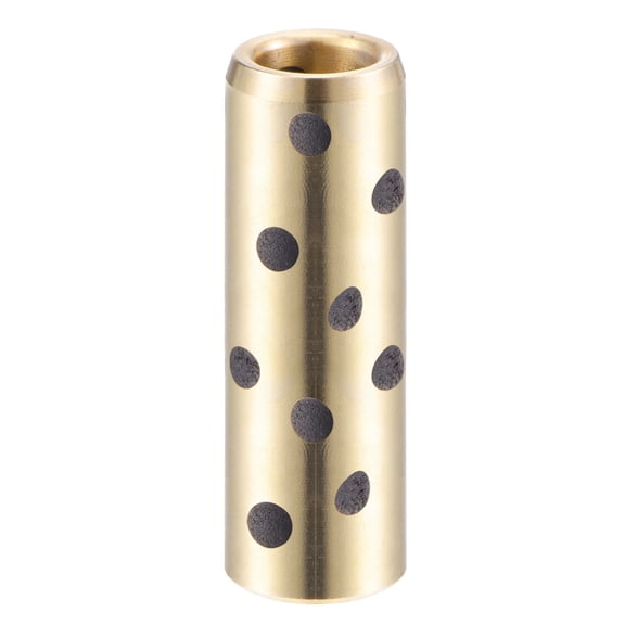 Uxcell 8mm x 12mm x 40mm Sleeve Bearings Wrapped Oilless Bushings Brass Graphite