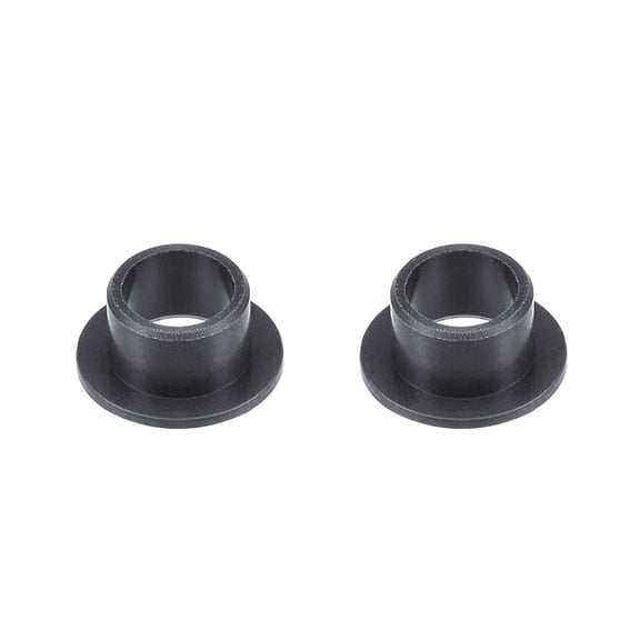 Uxcell 8mmx10mmx7mm Flanged Sleeve Bearings POM Wrapped Oilless Bushings Black 2 Pack