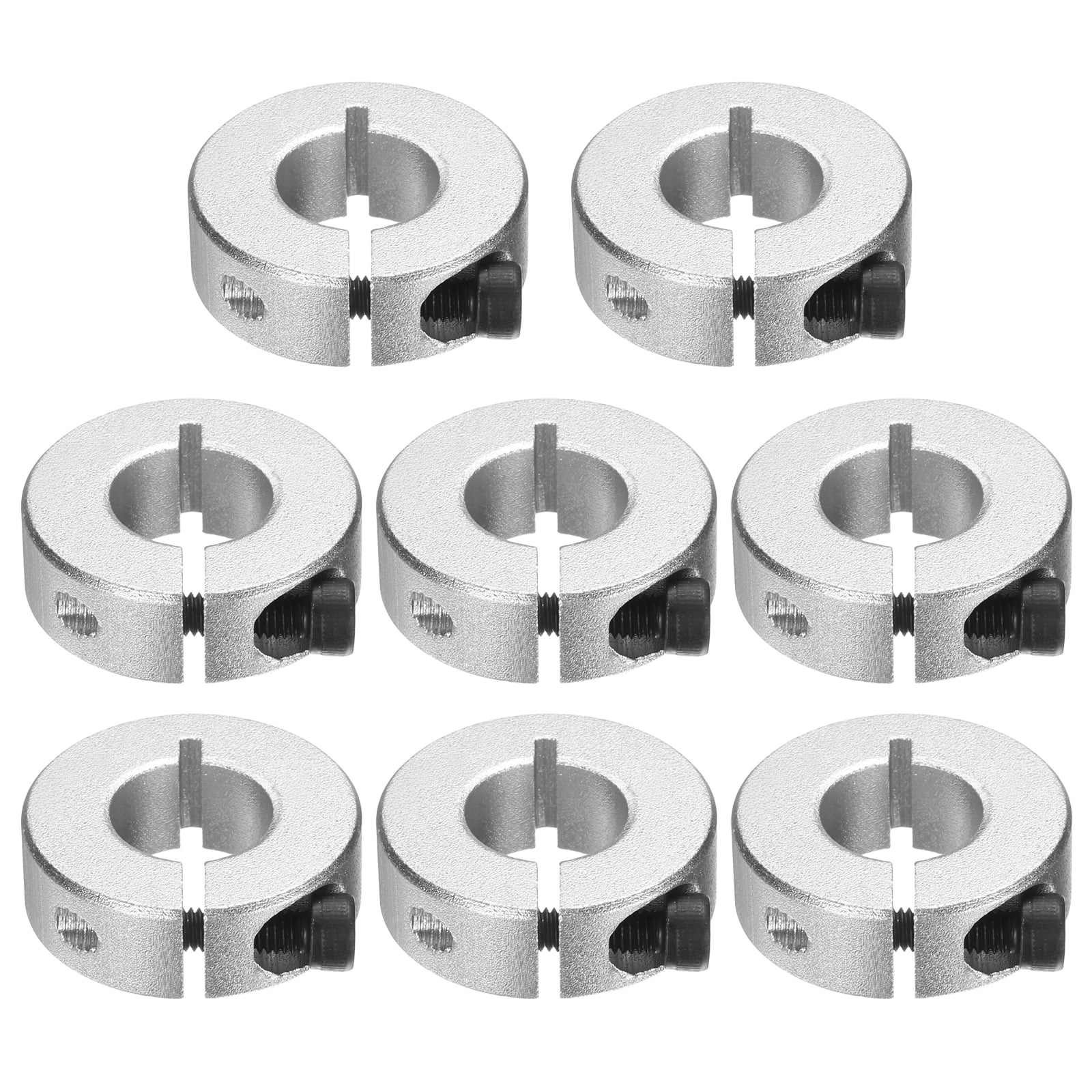 Uxcell 8pack Single Split Clamp-On Shaft Collar 14mm Bore One-Piece ...