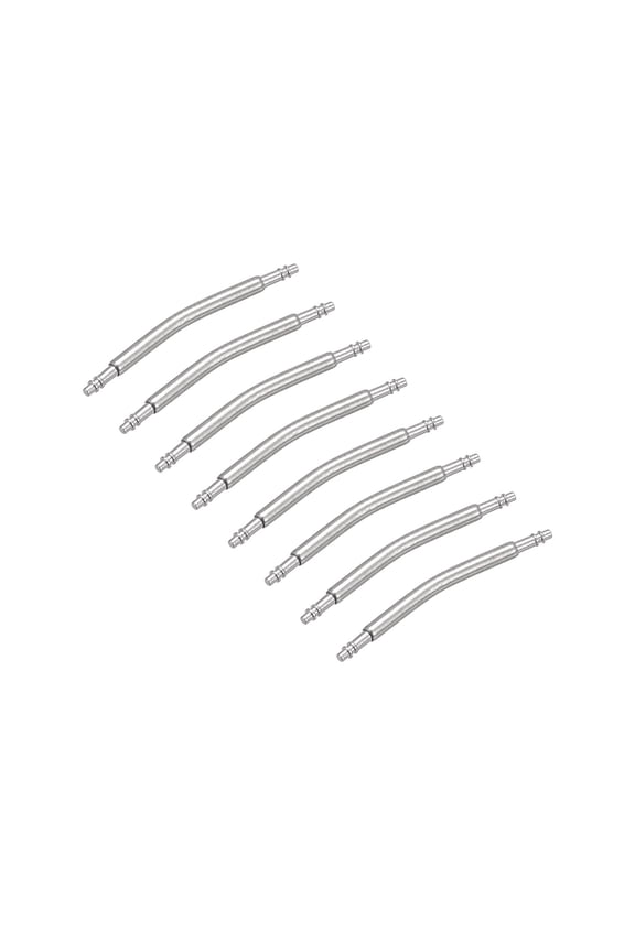 8pack Watch Band Link Pin, Spring Bar Pins 1.5mm Dia 18mm Length, Stainless Steel Double Flanged End Pins