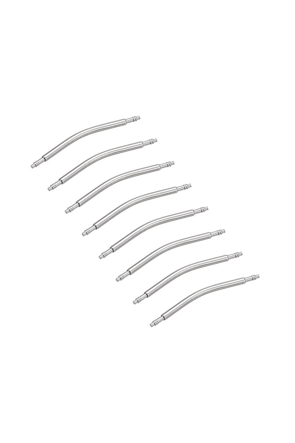 8pack Watch Band Link Pin, Spring Bar Pins 1.5mm Dia 24mm Length, Stainless Steel Double Flanged End Pins
