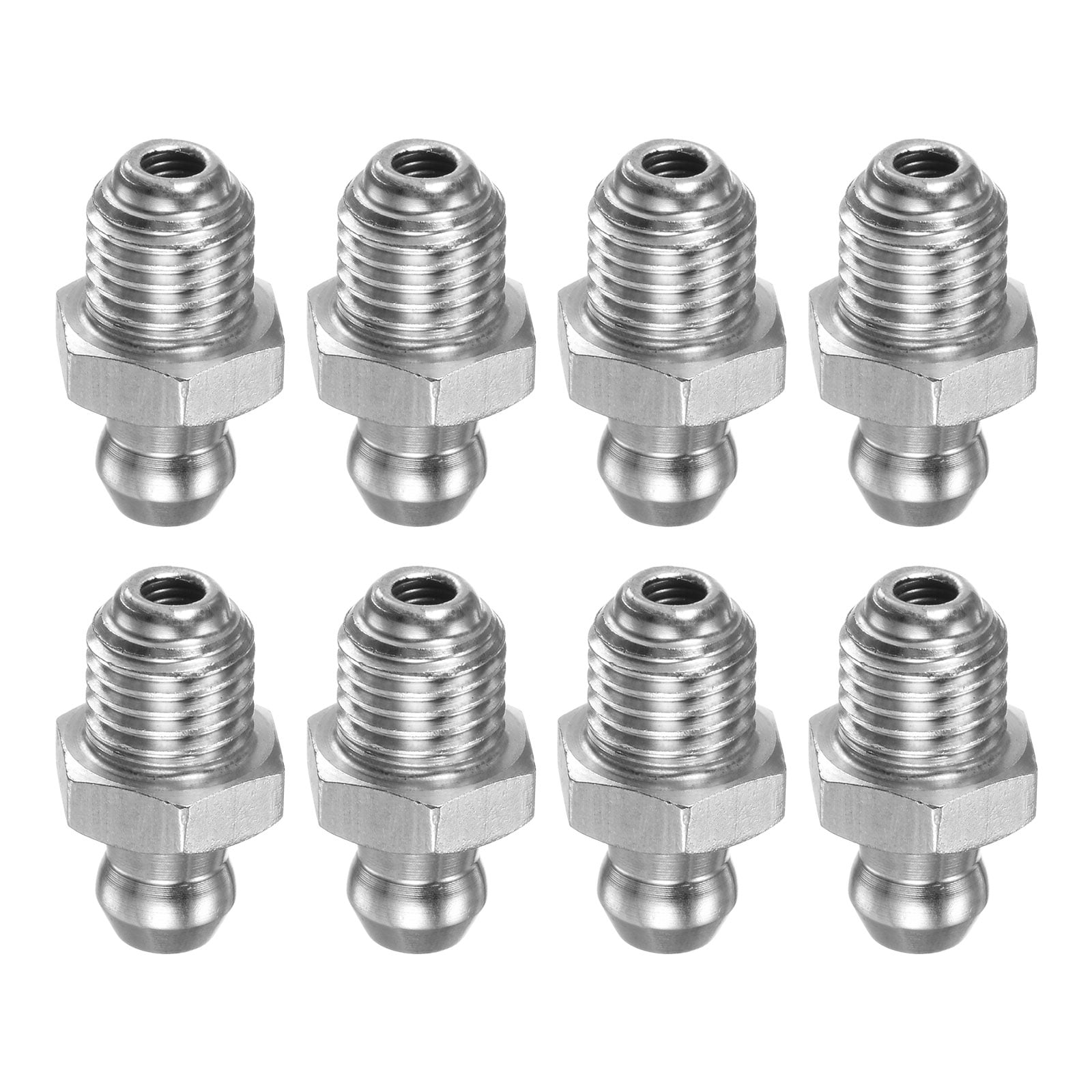 Uxcell 8pcs 201 Stainless Steel Straight Grease Fitting M8x1mm Metric ...