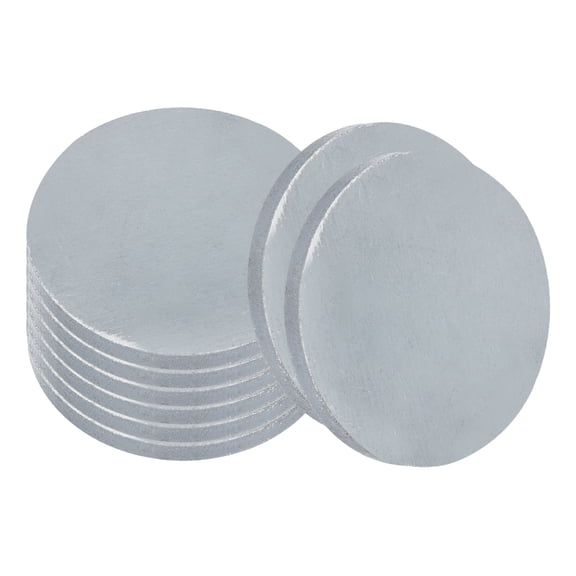 Uxcell 8pcs 3/16"(5mm) x 2" Steel Plate, Black Hot Rolled A36 Steel Sheet Plate Base, Round Weldable Metal Discs for Industrial Construction Structural Support