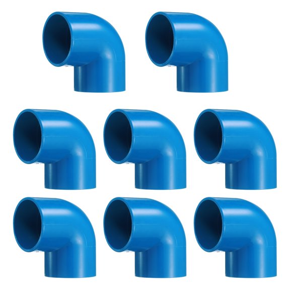 Uxcell 8Pcs 90 Degree Elbow Pipe Fittings 2" 2 Way Furniture Grade Connector