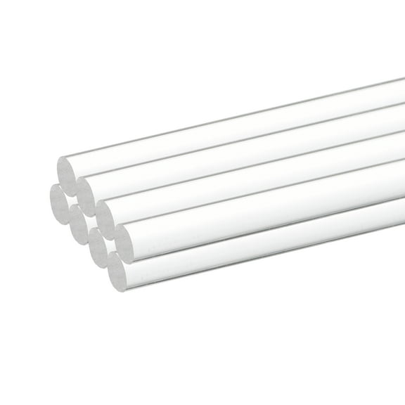 Uxcell 8pcs Acrylic Round Rods 1/4 " x 12" Clear Acrylic Dowel Rods Sticks Plastic Sticks Strip for DIY Crafts Lighting Gardening Decorations - 2mm x 300mm