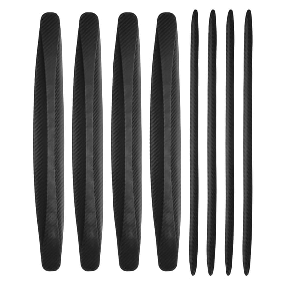 Uxcell 8pcs Car Bumper Guard Strip Anti-Collision Anti-Scratch Bumper Protector Trim Universal Front and Rear Bumper Corner Guard for Cars SUV Pickup Truck, Black