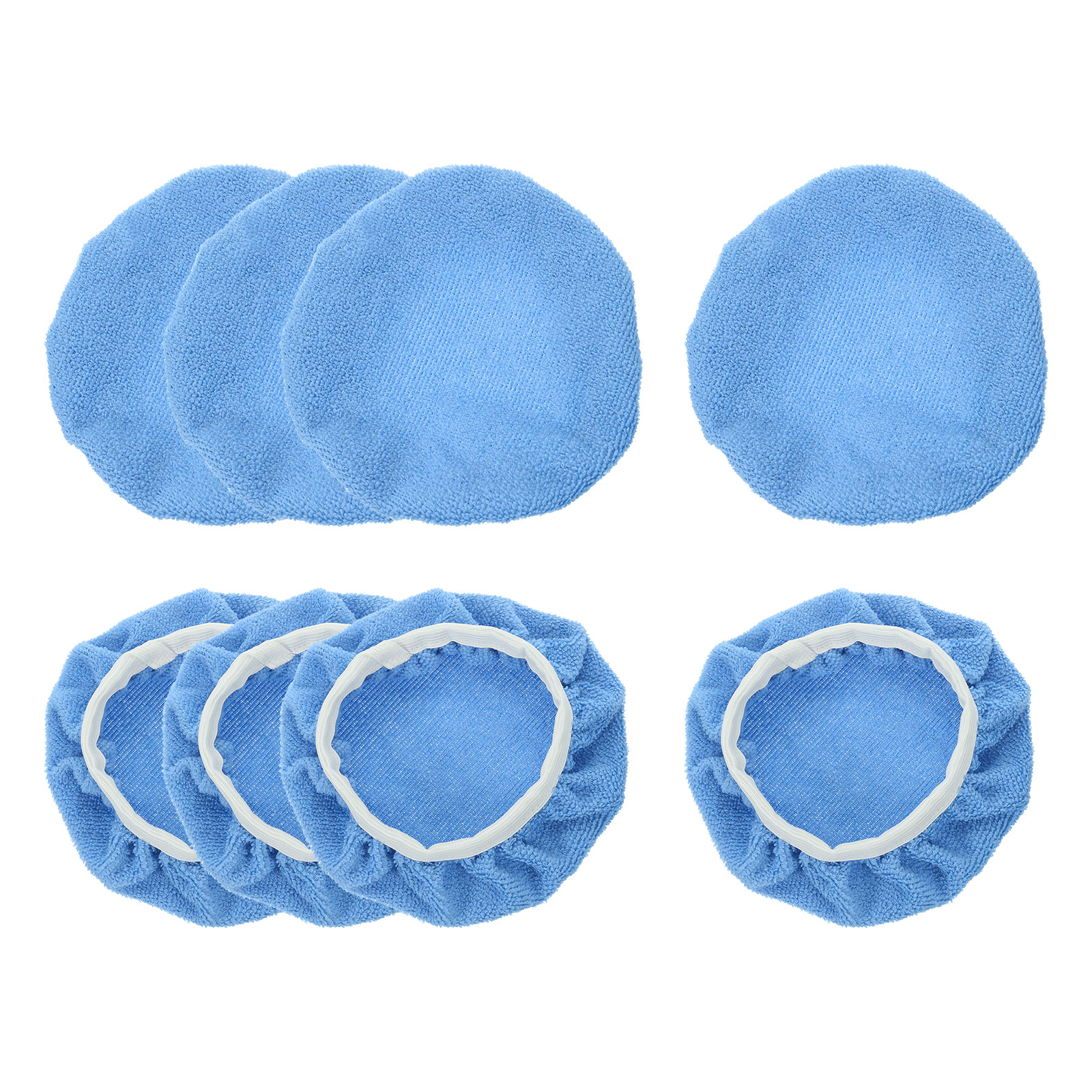 Uxcell 8pcs Car Polisher Bonnet Buffing Pad Micro-fiber for 7